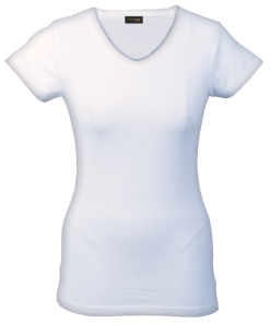 BARRON LADIES 170G SLIM FIT V-NECK T-SHIRT