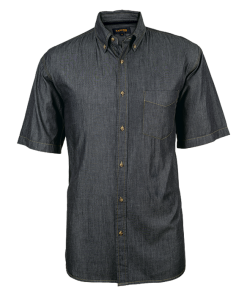 BARRON MENS DENVER DENIM SHIRT SHORT SLEEVE