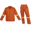 BARRON BUDGET POLY COTTON CONTI SUIT WITH REFLECTIVE ORANGE
