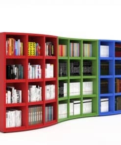 3 TIER CURVED BOOKCASE