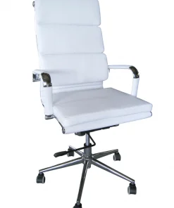 CLASSIC PU CUSHION HIGH BACK WHITE