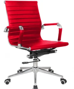 CLASSIC PU MEDIUM BACK RED