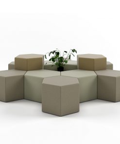 HEXAGONAL OTTOMANS