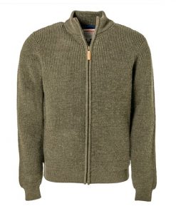 JONSSON MEN’S FULL ZIP WAFFLE KNIT JERSEY