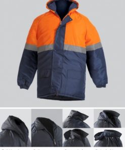 BECKZERO TWO TONE THERMAL JACKET WITH HOOD AND STORM FLAP