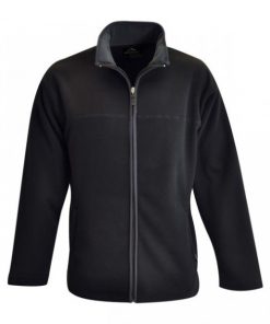 DOUBLE-SIDED MICROFIBRE POLAR FLEECE- BLACK/GREY