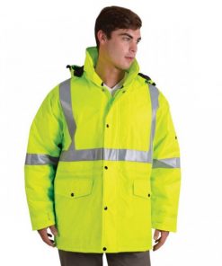 HVP1 - GC HIGH VISIBLITY PARKA JACKET -FLUORESCENT YELLOW