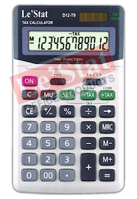 D12-T9 Tax Function Desktop Calculator