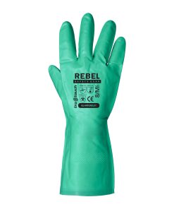 GREEN NITRILE CHEMICAL GLOVES