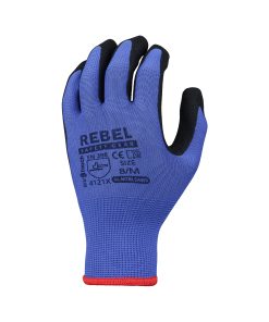 REBEL TRU TOUCH BLUE SANDY NITRILE GLOVES