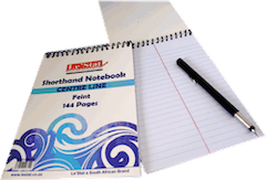 A5 Short Hand Wire Notebook Centre Line