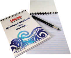 A5 Shorthand Wire Notebook Top Bound