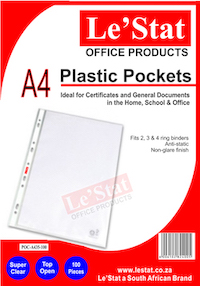 Plastic Filing Pockets – Standard